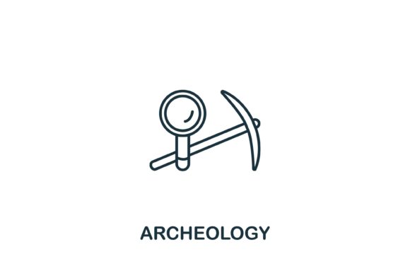 Archeology Icon from Science Collection: Elevating Visual Communication in Modern Design