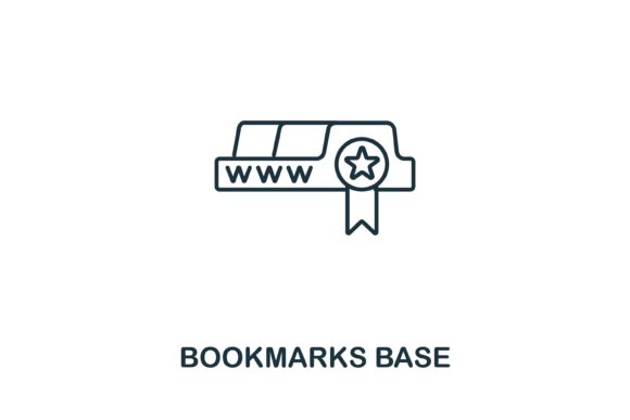 Bookmarks Base Icon from SEO Collection Guide