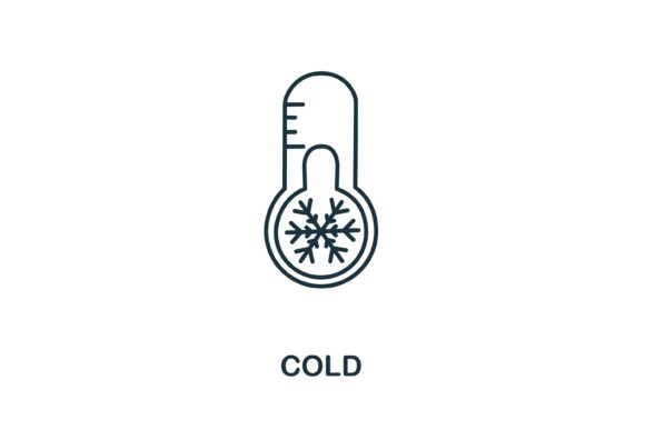 Cold Icon from Winter Collection: A Versatile Design Asset for Modern Projects