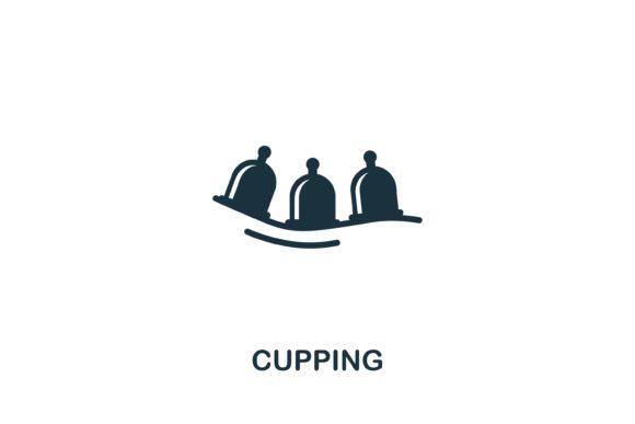 Cupping Icon: Versatile Vector Assets for Wellness Design