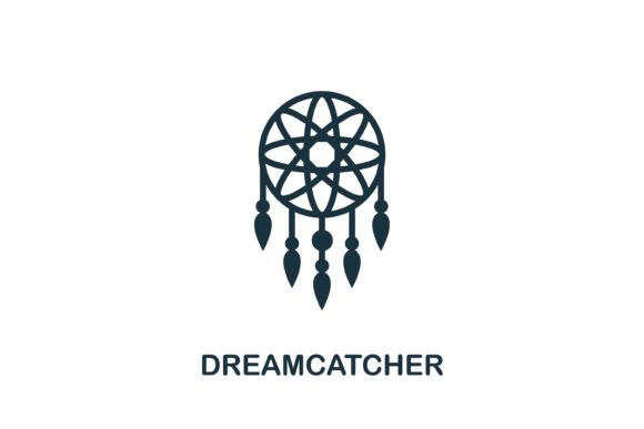 Dreamcatcher Icon: A Minimalist Design Asset for Modern Web Projects
