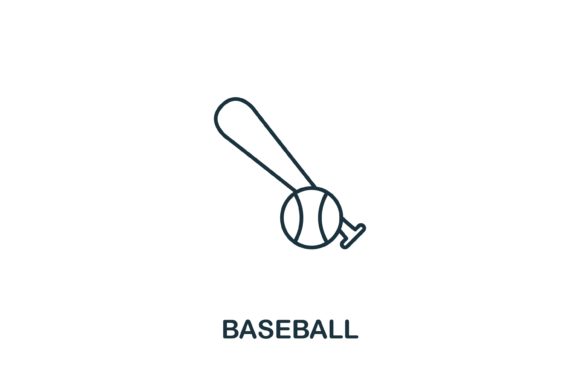 Elevating Visual Communication with the Baseball Icon from USA Collection