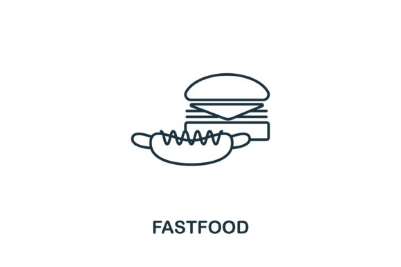 Fast Food Icon from USA Collection for Design