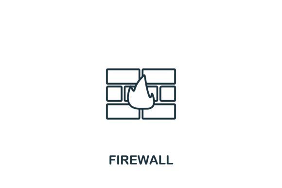 Firewall Icon from Security Collection: Strategic Visual Communication for Digital Trust