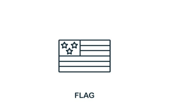 Flag Icon from USA Collection: Design Essentials
