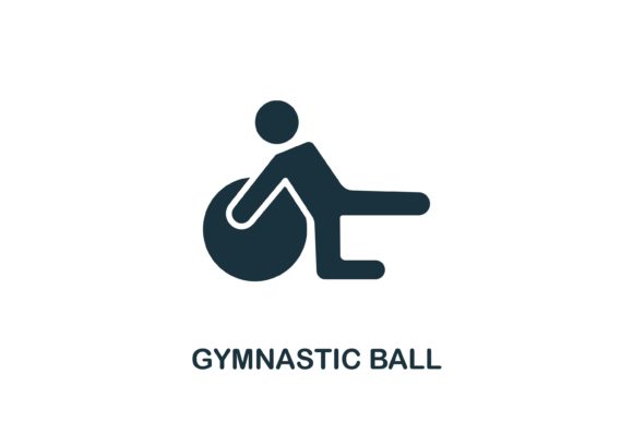 Gymnastic Ball Icon for Modern Design