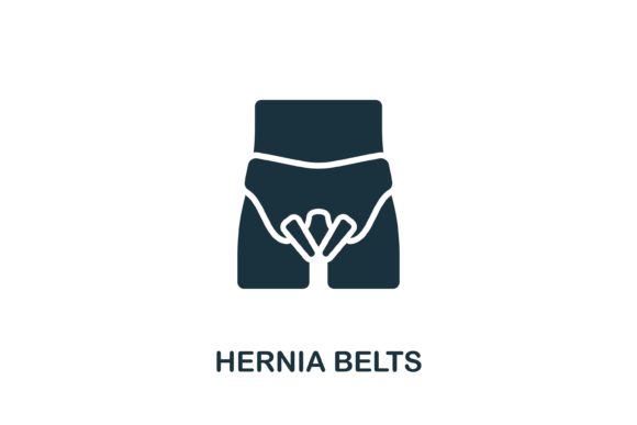 Hernia Belts Icon: Essential Medical Vector Graphics