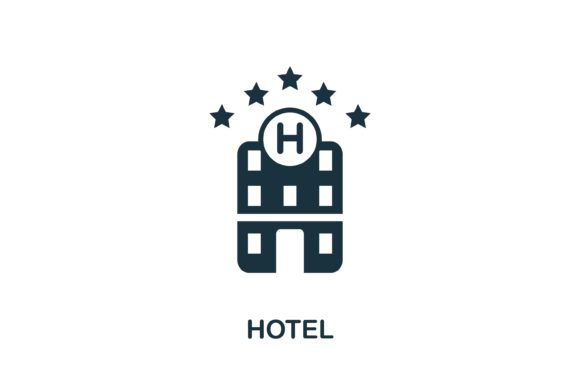 Hotel Icon: Essential Vector Graphics for Travel Design