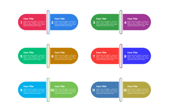 Infographic Template with Numbers 12: A Designer’s Tool for Clear Visual Communication