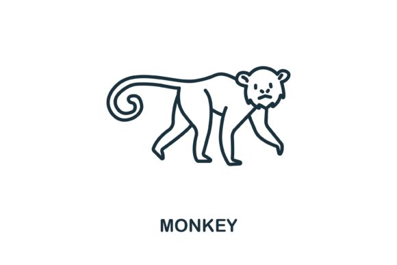 Monkey Icon from Wild Animals Collection