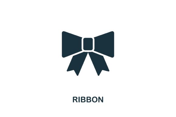Ribbon Icon: Versatile Vector Graphics for Design