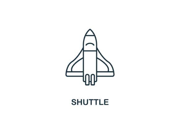 Shuttle Icon from USA Collection: Design Applications